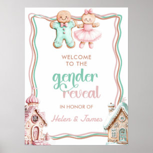 Wat is Baking Gingerbread Geslacht onthullen Welko Poster