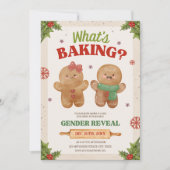 Wat is bakken Kerstmis Geslacht onthullen peperkoe Kaart (Voorkant)