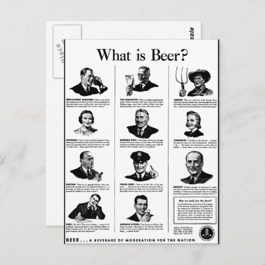 Wat is Beer? Briefkaart (Voorkant / Achterkant)