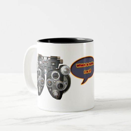 Wat is beter...1 of 2? Mok (Voorkant links)