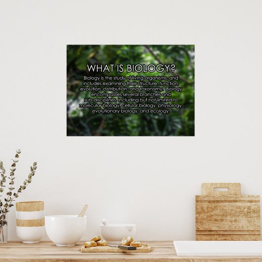 Wat is Biologie? Poster (Keuken)