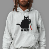 Wat is Black Cat Knife Meme T-shirt