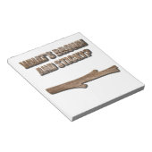 Wat is Brown en Sticky Joke? Notitieblok (Schuin)