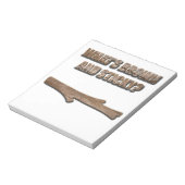 Wat is Brown en Sticky Joke? Notitieblok (Linkerzijde)