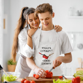 Wat is Cookin' Good Looking Gepersonaliseerde Scho Standaard Schort