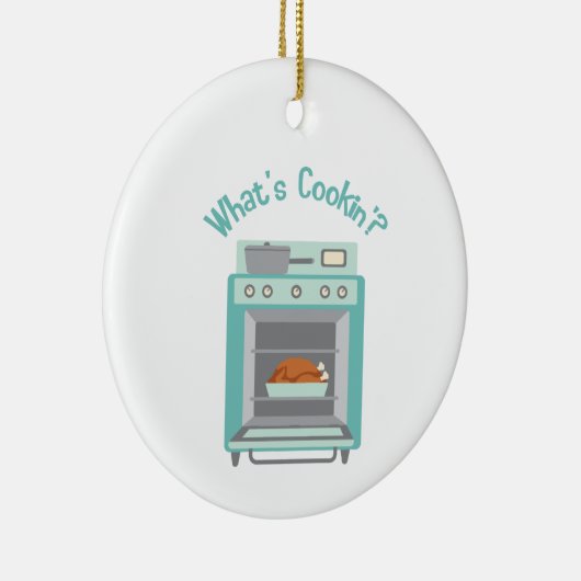 Wat is Cookin? Keramisch Ornament (Rechts)