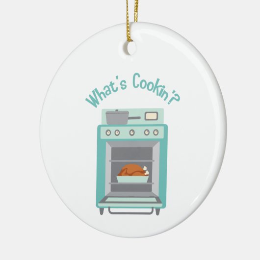 Wat is Cookin? Keramisch Ornament (Links)