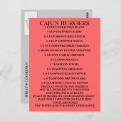 Wat is Cooking? Ontvang- en postkaart (Voorkant / Achterkant)