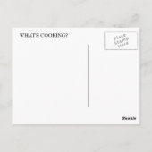 Wat is Cooking? Ontvang- en postkaart (Achterkant)