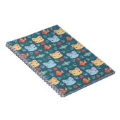 Wat is Cool, Kitty Cat in Blue en Yellow Notitieboek (Rechterzijde)