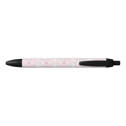 Wat is Cool, Kitty Cat in Roze en Mint Zwarte Inkt Pen (Achterkant)