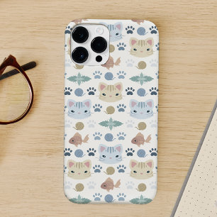 Wat is Cool, Kitty Kat in Grijze en Beige Case-Mat Case-Mate iPhone Case