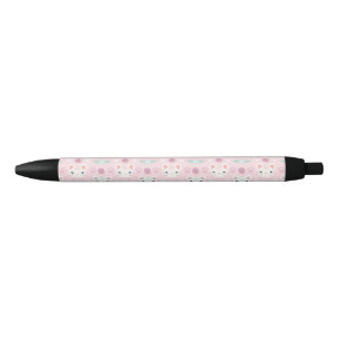 Wat is Cool, Kitty Kat in Roze en Mint Zwarte Inkt Pen