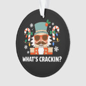 Wat is Crackin Kerstmis Notenkraker Grappige Kerst Ornament (voorkant)