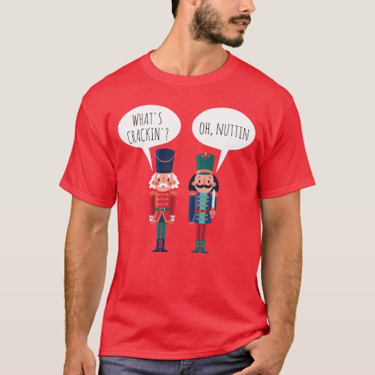 Wat is Crackin Oh Nuttin Grappig Ballet Notenkrake T-shirt (Voorkant)