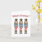 Wat is Crackin? Waterverf notenkraker kerst Kaart (Gele Bloem)