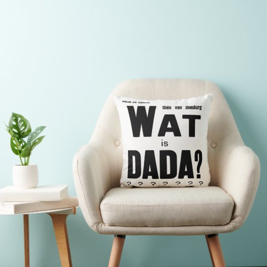 "WAT IS DADA" VAN THEO VAN DOESBURG: ART HOESJE KUSSEN (Stoel)