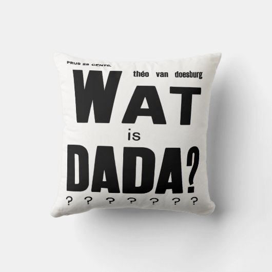 "WAT IS DADA" VAN THEO VAN DOESBURG: ART HOESJE KUSSEN (Achterkant)