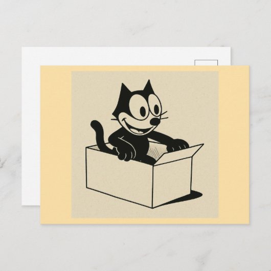 Wat is dat toch met katten en kisten?! briefkaart (Voorkant / Achterkant)