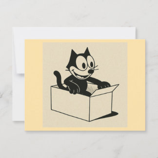 Wat is dat toch met katten en kisten?! briefkaart