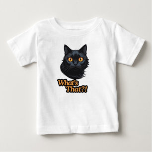 Wat is dat?! Zwarte kat in een verrassingspose