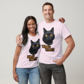 Wat is dat?! Zwarte kat met Oranje ogen T-shirt (Unisex)