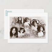 Wat is de  Actress? Briefkaart (Voorkant / Achterkant)