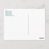 Wat is de  Actress? Briefkaart (Achterkant)