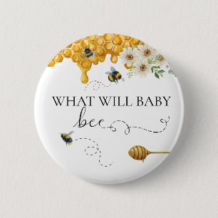 Wat is de Baby Bee Geslacht Onthulling honing  Ronde Button 5,7 Cm