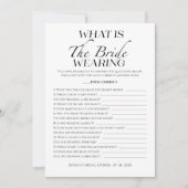 Wat is de bruid dragen minimalistische spel Kaart (Voorkant)
