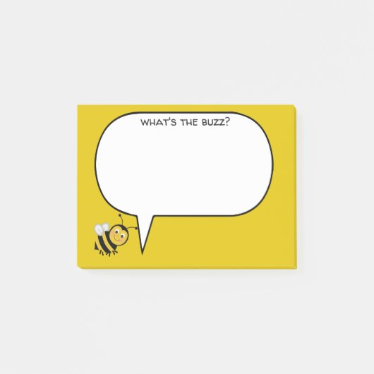 Wat is de Buzz Bee Personaliseren? Post-it® Notes (Voorkant)