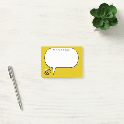 Wat is de Buzz Bee Personaliseren? Post-it® Notes (Kantoor)