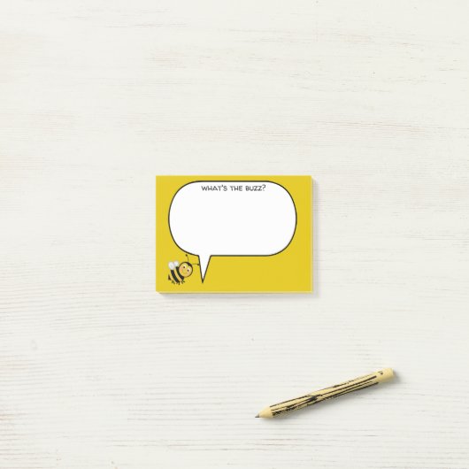 Wat is de Buzz Bee Personaliseren? Post-it® Notes (Op bureau)