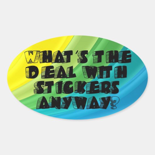 Wat is de deal met Stickers eigenlijk? Sticker (Voorkant)