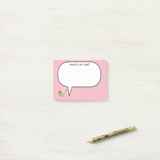 Wat is de Dog Poodle? Post-it® Notes (Op bureau)