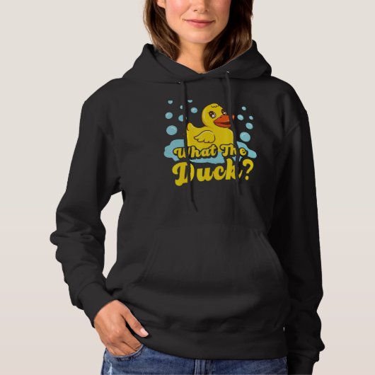 Wat is de Duck Yellow Rubber Ducky Quack? Hoodie (Voorkant)