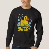 Wat is de Duck Yellow Rubber Ducky Quack? Trui (Voorkant)