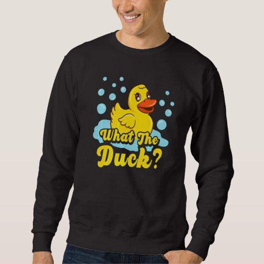 Wat is de Duck Yellow Rubber Ducky Quack? Trui (Voorkant)