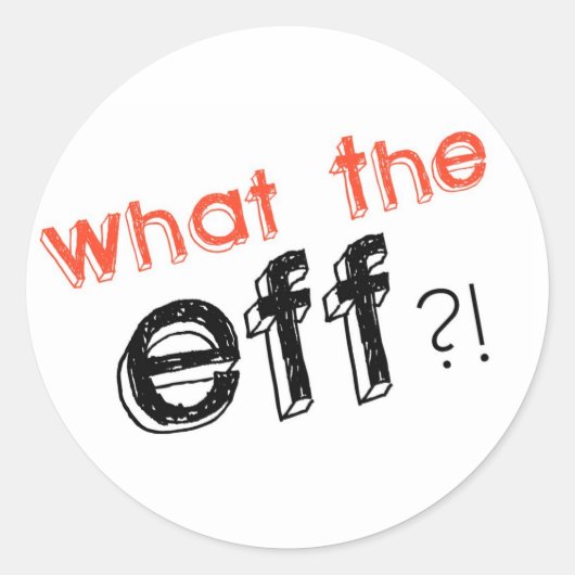 Wat is de EVF?! Stickers! Ronde Sticker (Voorkant)