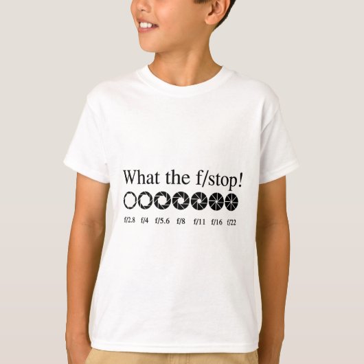 WAT IS DE F/STOP? T-SHIRT (Voorkant)