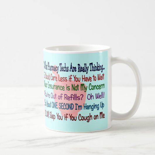 Wat is de farmacie-techniek? koffiemok (Rechts)