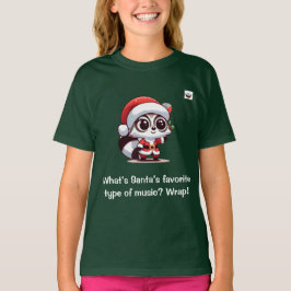 Wat is de favoriete muziek van de Kerstman? kinder T-shirt