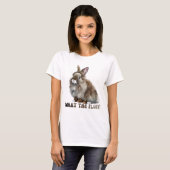 Wat is de fluff Lionhead Rabbit T-Shirt? T-shirt (Voorkant volledig)