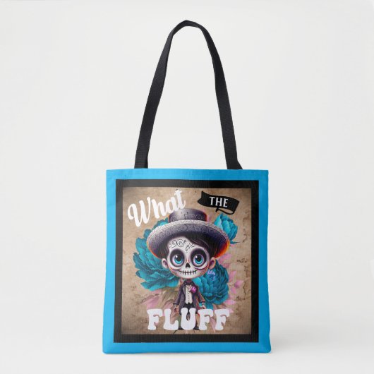 Wat is de Fluff Sugar Skull Tote Bag (Voorkant)