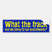 Wat is de frack? bumpersticker (Voorkant)