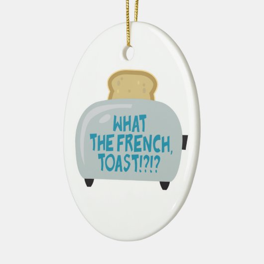 wat is de franse toast ? keramisch ornament (Links)