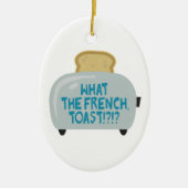 wat is de franse toast ? keramisch ornament (Voorkant)