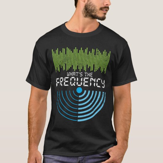 Wat is de frequentie van Amateur Radio Gift T-shirt (Voorkant)
