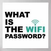 Wat is de Funny van het Wachtwoord WIFI Poster (Voorkant)