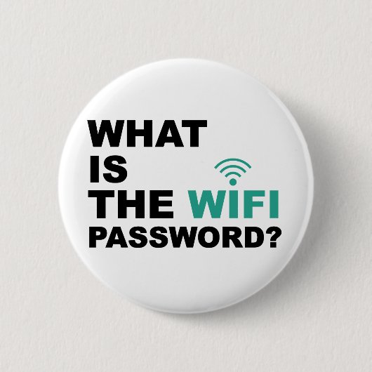 Wat is de Funny van het Wachtwoord WIFI Ronde Button 5,7 Cm (Voorkant)